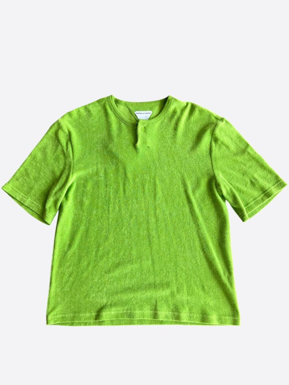 Bottega Veneta Bottega Green Towel Henley T-Shirt